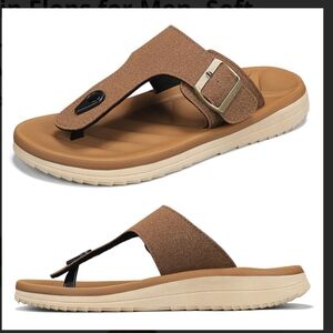 Size 13 ,,Men's Brown Sandals,,Charcy Strap Sandal, Brown Unisex New NO BOX